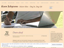 Tablet Screenshot of koenschyvens.wordpress.com