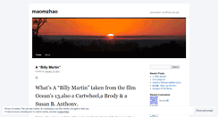 Desktop Screenshot of maomzhao.wordpress.com