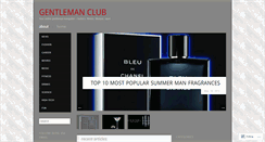 Desktop Screenshot of clubgentleman.wordpress.com