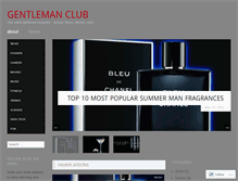 Tablet Screenshot of clubgentleman.wordpress.com