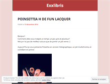 Tablet Screenshot of exxlibris.wordpress.com