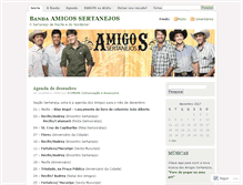 Tablet Screenshot of amigossertanejos.wordpress.com