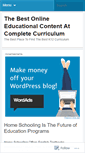 Mobile Screenshot of completecurriculum.wordpress.com