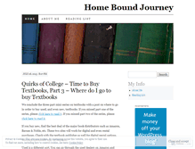 Tablet Screenshot of homeboundjourney.wordpress.com