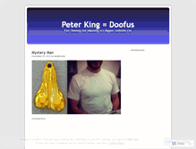 Tablet Screenshot of peterkingthedoofus.wordpress.com