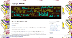 Desktop Screenshot of languageaddicts.wordpress.com