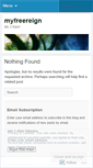 Mobile Screenshot of myfreereign.wordpress.com