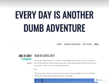 Tablet Screenshot of anotherdumbadventure.wordpress.com