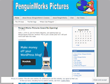 Tablet Screenshot of penguinworkspictures.wordpress.com