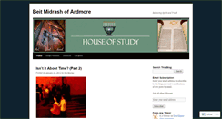 Desktop Screenshot of beitmidrashardmore.wordpress.com