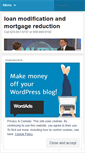 Mobile Screenshot of mortgagereductionlaw.wordpress.com