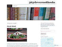 Tablet Screenshot of 365clevercookbooks.wordpress.com