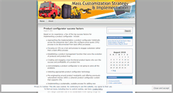 Desktop Screenshot of masscustomization.wordpress.com