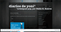 Desktop Screenshot of diariosdeyoni.wordpress.com