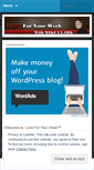 Mobile Screenshot of love4yourweek.wordpress.com