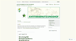 Desktop Screenshot of antitierbenutzungshof.wordpress.com