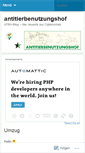 Mobile Screenshot of antitierbenutzungshof.wordpress.com
