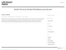 Tablet Screenshot of lucaspolicy.wordpress.com