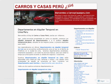 Tablet Screenshot of carrosycasasperu.wordpress.com