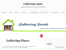 Tablet Screenshot of gatheringsaints.wordpress.com
