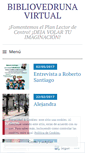 Mobile Screenshot of bibliovedrunavirtual.wordpress.com