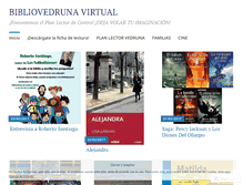 Tablet Screenshot of bibliovedrunavirtual.wordpress.com