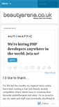 Mobile Screenshot of beautyarenablog.wordpress.com