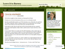 Tablet Screenshot of leaveittobarney.wordpress.com