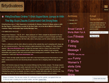 Tablet Screenshot of flirtydivatees.wordpress.com