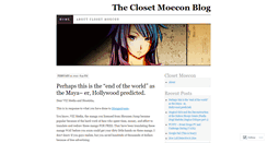Desktop Screenshot of closetmoecon.wordpress.com