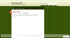 Desktop Screenshot of greeningum.wordpress.com