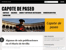 Tablet Screenshot of capotedepaseo.wordpress.com