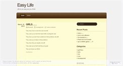 Desktop Screenshot of easylife4you.wordpress.com