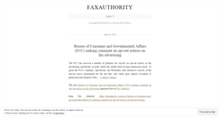 Desktop Screenshot of faxauthority.wordpress.com