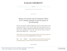Tablet Screenshot of faxauthority.wordpress.com
