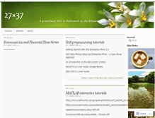 Tablet Screenshot of 27x37.wordpress.com