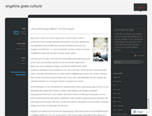 Tablet Screenshot of angelinagoescultural.wordpress.com