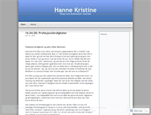 Tablet Screenshot of hannekristine.wordpress.com