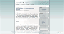 Desktop Screenshot of levolutiondelapresse.wordpress.com