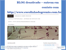 Tablet Screenshot of escolinhadogremio.wordpress.com