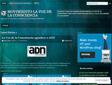 Tablet Screenshot of lavozdelaconsciencia.wordpress.com
