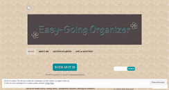 Desktop Screenshot of easygoingorganizer.wordpress.com