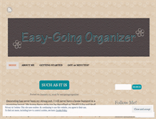 Tablet Screenshot of easygoingorganizer.wordpress.com