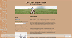 Desktop Screenshot of oneoldcowgirl.wordpress.com