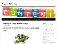 Tablet Screenshot of contentmarketingcompany.wordpress.com