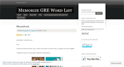 Desktop Screenshot of grewordlist.wordpress.com