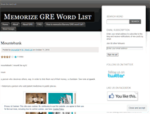 Tablet Screenshot of grewordlist.wordpress.com