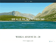 Tablet Screenshot of healdhum205.wordpress.com