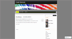 Desktop Screenshot of codesamurai.wordpress.com
