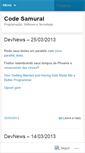 Mobile Screenshot of codesamurai.wordpress.com